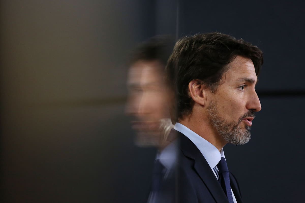 El primer ministro canadiense, Justin Trudeau, habla en una conferencia de prensa en Ottawa, Canadá