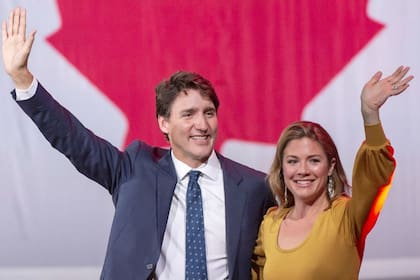 El primer ministro canadiense Justin Trudeau y su exesposa, Sophie Grégoire