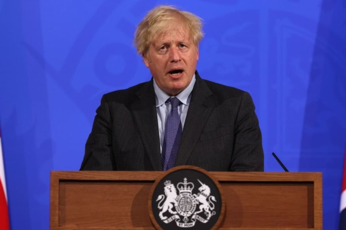 El primer ministro de Gran Bretaña Boris Johnson