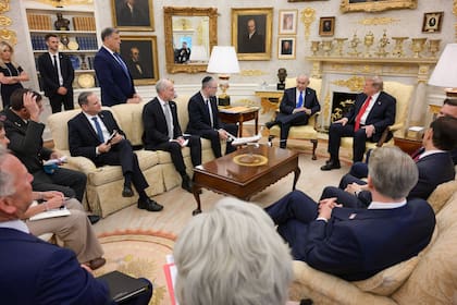 El primer ministro de Israel, Benjamin Netanyahu, junto al presidente de Estados Unidos, Donald Trump, en la Casa Blanca en Washington, el 28 de julio de 2026.