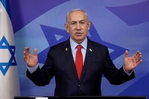 El primer ministro de Israel, Benjamin Netanyahu, pronuncia un comunicado