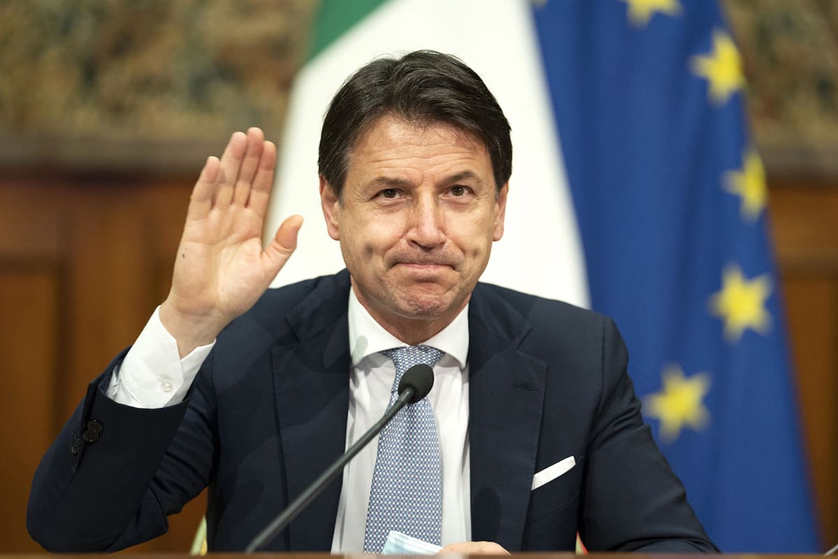 El primer ministro de Italia Giuseppe Conte