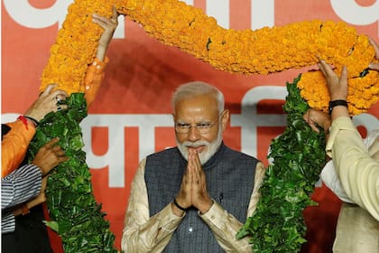 El primer ministro de la India logró hoy un nuevo mandato de cinco años