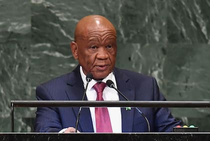 El primer ministro de Lesoto, Thomas Motsoahae Thabane