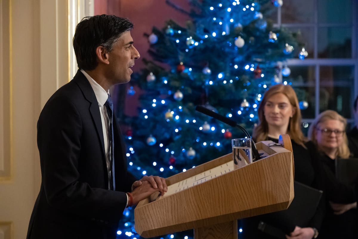 El primer ministro del Reino Unido, Rishi Sunak