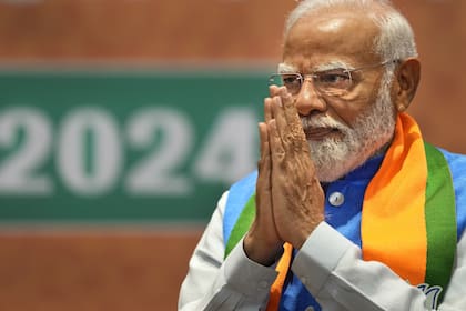 El primer ministro indio, Narendra Modi, en Nueva Delhi. (AP/Manish Swarup)