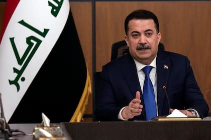 El primer ministro iraquí Mohammed Shia al Sudani en Bagdad, Irak, el 27 de enero de 2024