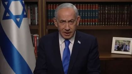 EL primer ministro israelí, Benjamin Netanyahu, en un video difundido en redes sociales.