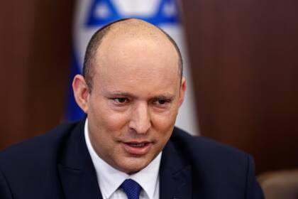 El primer ministro israelí Naftali Bennett en Jerusalén el 26 de junio del 2022. (Ronen Zvulun/Pool via AP)
