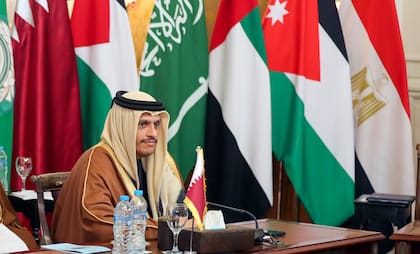 El primer ministro y ministro de Relaciones Exteriores de Qatar, Mohammed Bin Abdulrahman Al Thani, apuntó en duros términos contra Israel