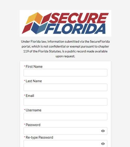 El primer paso para registrar una propiedad en Florida para los ciudadanos extranjeros es crear una cuenta en el sitio
