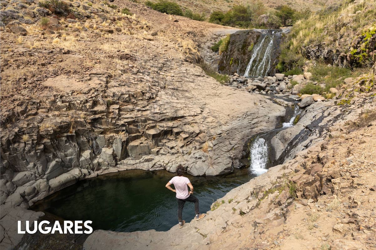 El primer pozón del sendero.