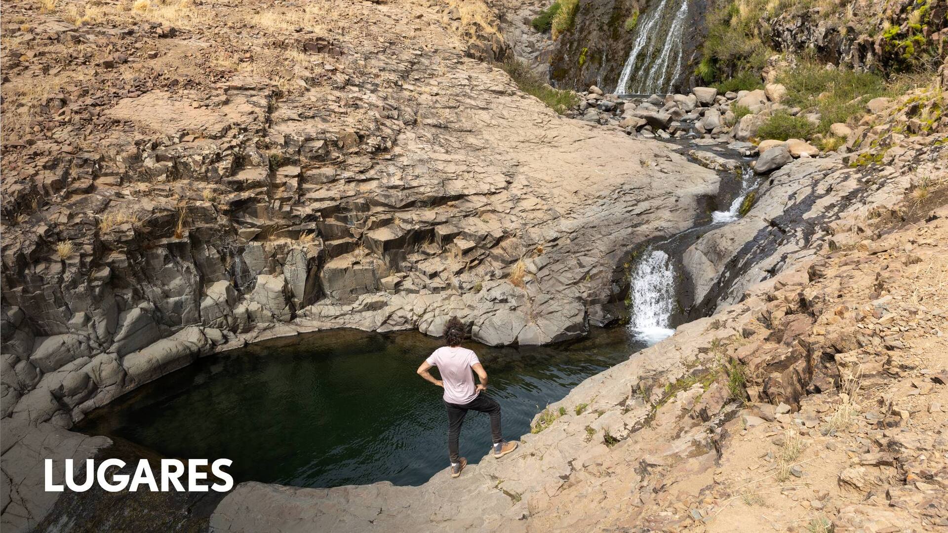 El primer pozón del sendero.