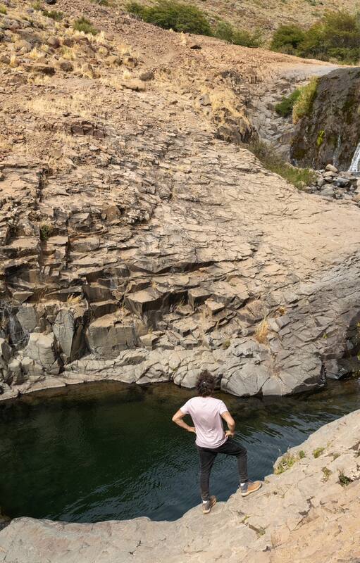 El primer pozón del sendero.