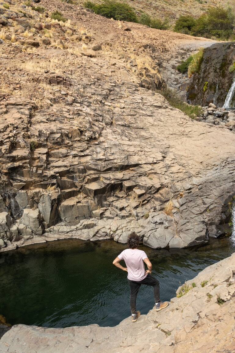 El primer pozón del sendero.