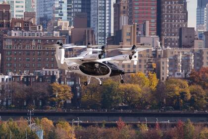 El primer taxi eléctrico volador hizo un recorrido en Nueva York