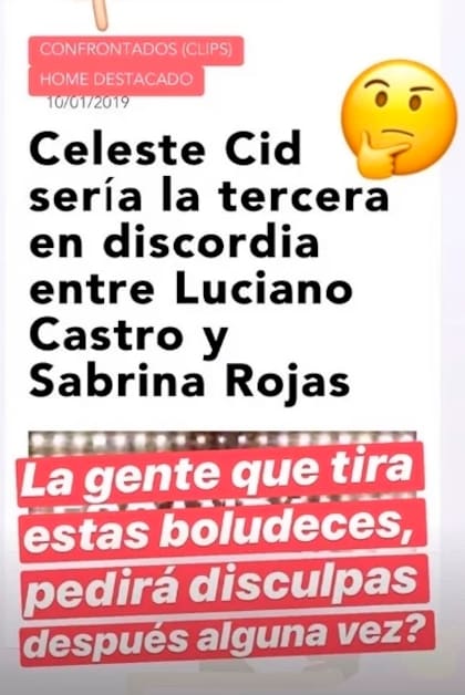 El primero de los mensajes de Celeste Cid
