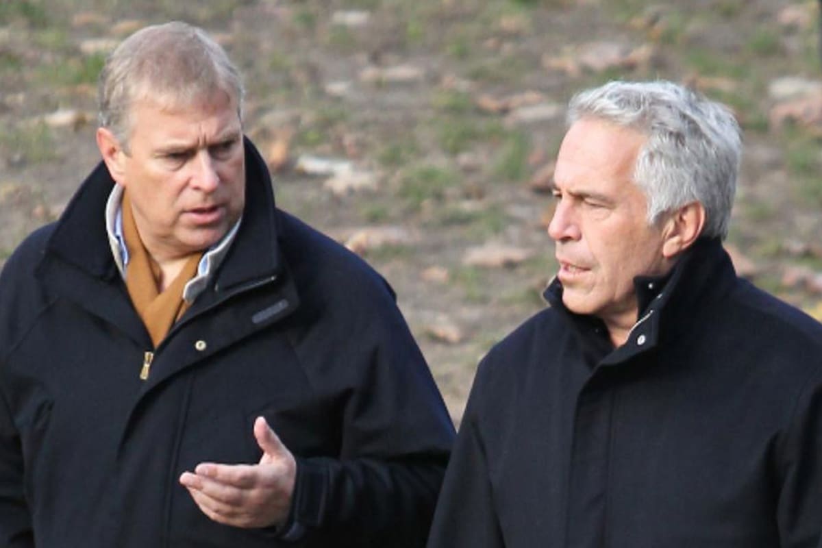El príncipe Andrés fue fotografiado junto a Jeffrey Epstein en el Central Park, en diciembre de 2010 (Sky News)