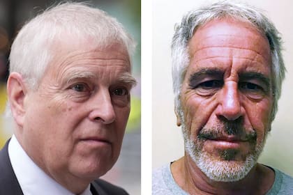 El príncipe Andrés y Jeffrey Epstein (Photo by Jordan Pettitt and Handout / various sources / AFP)