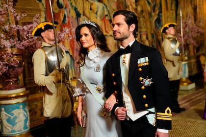 El príncipe Carlos Felipe y la princesa Sofía de Suecia en Estocolmo el 6 de mayo del 2024