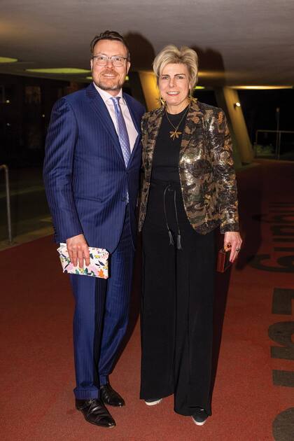 El príncipe Constantijn –hemano del Rey– y su mujer, la princesa Laurentien.
