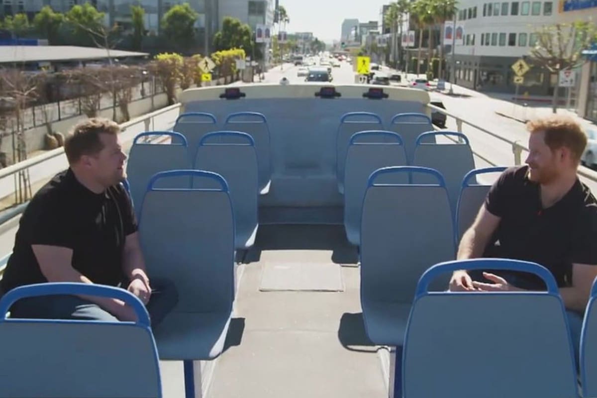 El príncipe Harry fue entrevistado por James Corden