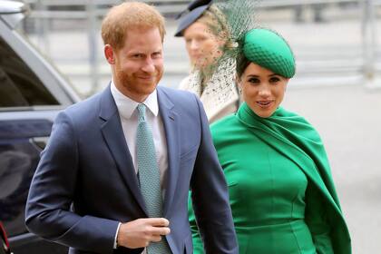 El príncipe Harry y Meghan Markle en su último compromiso real, en marzo de 2020