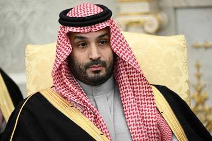 El príncipe saudita Mohammed ben Salman, durante su visita a la Casa Blanca