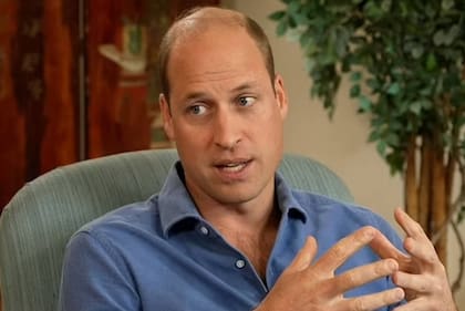 El príncipe William durante la entrevista con la BBC
