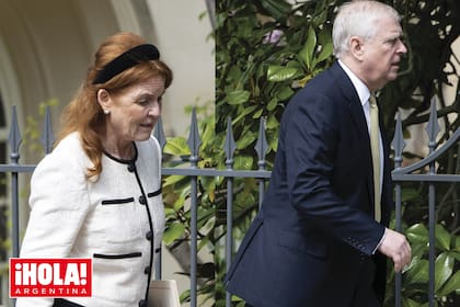 El príncipe y Sarah Ferguson siguen caminando juntos a pesar de que llevan años divorciados. Acá, durante el servicio religioso de Pascua en Windsor, en abril de este año