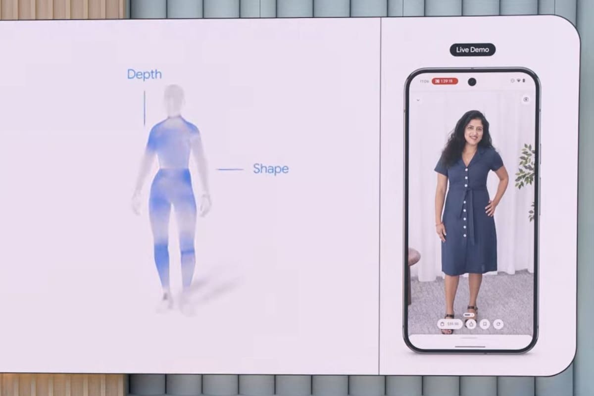 El probador de ropa virtual de Google, parte del nuevo AI Mode
