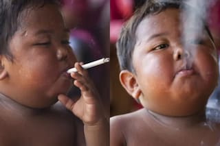 Así está hoy el bebé que fumaba 40 cigarrillos al día y cuyo caso hizo explotar la polémica