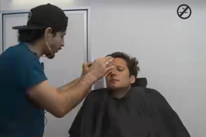 El proceso de caracterización de Diego Boneta para convertirse en la versión adulta de Luis Miguel.