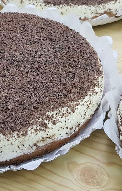 El producto estrella, la tarta de banana