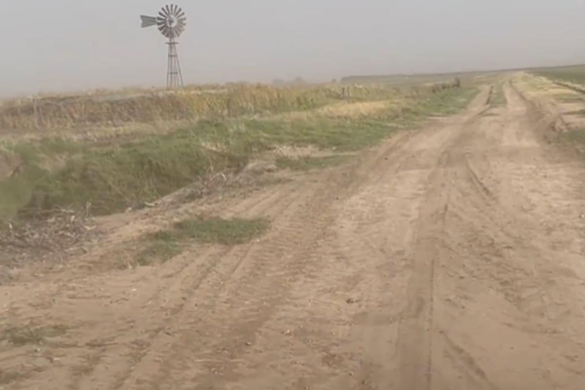 El productor agropecuario Santiago del Solar compartió una imagen preocupante sobre los efectos de la sequía