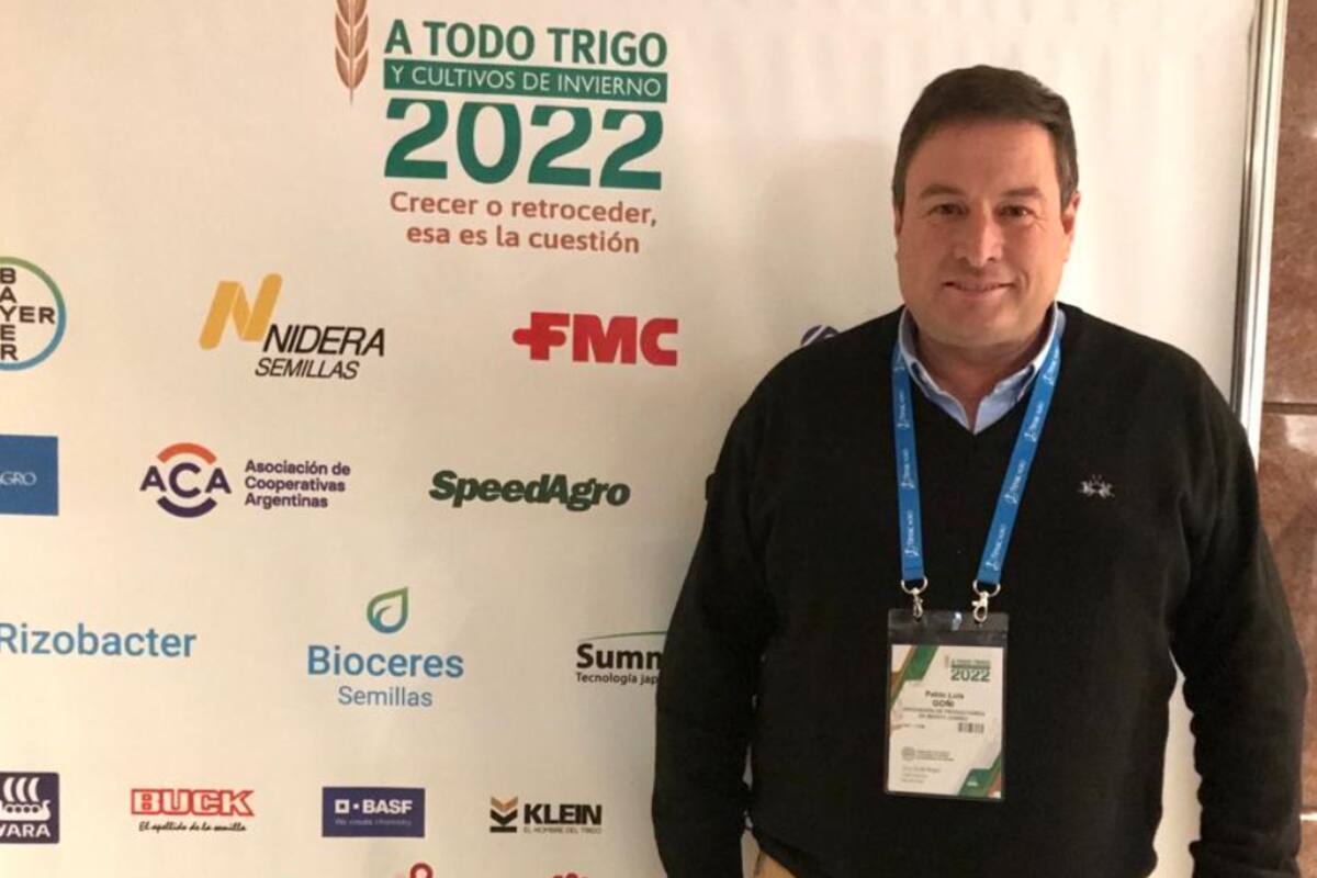 El productor de Benito Juárez, Pablo Goñi, durante el evento A Todo Trigo 2022