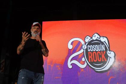 El productor de Cosquín Rock, José Palazzo, durante el anuncio de la grilla del festival: en la próxima edición volverán a participar Charly García y Divididos