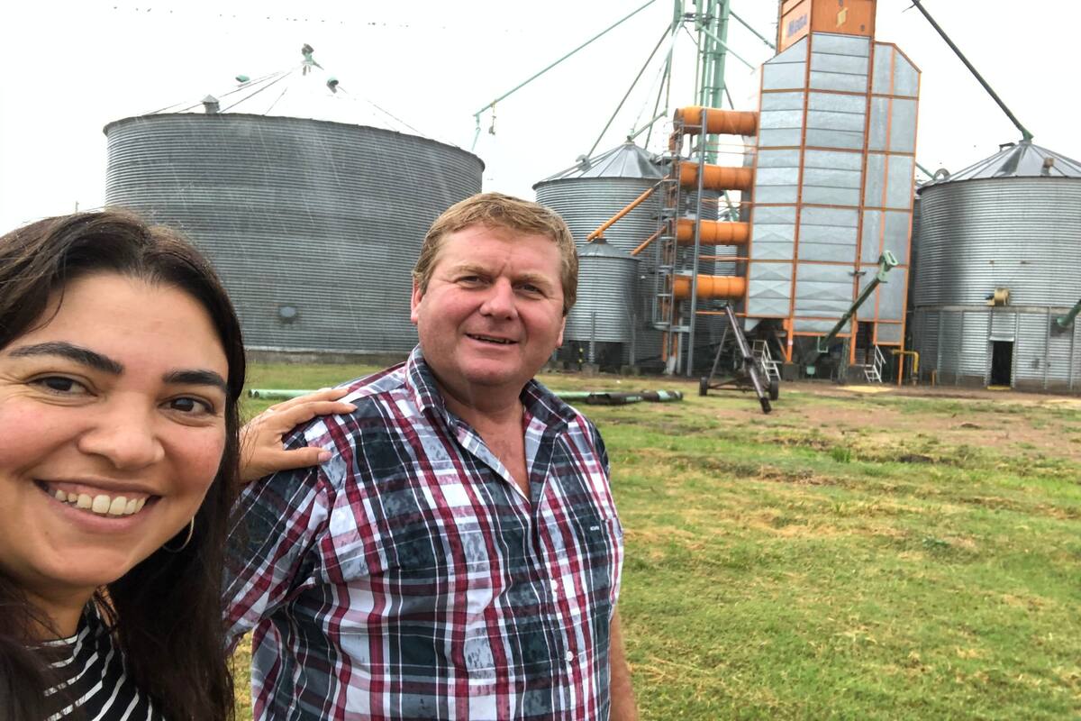 El productor Jorge Neifert y su esposa Vanesa