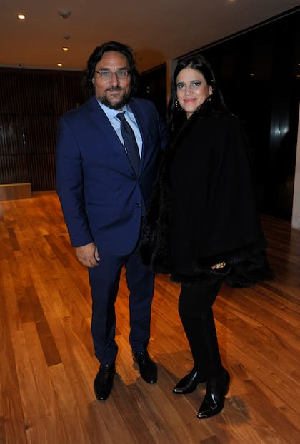 El productor Martín Kweller, junto a su esposa Michelle Gruber.