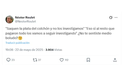 El productor Néstor Roulet también se sumó al debate