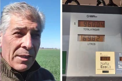 El productor Walter Malfatto, de Bragado, cargó gasoil en la camioneta y pagó $96.000