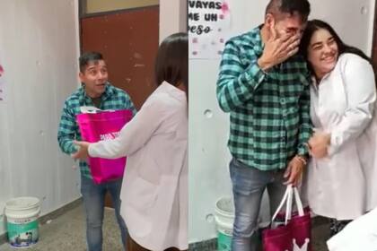 "El Profe Alvarado" es muy querido por sus alumnos, quienes decidieron darle la característica campera de egresados del último año