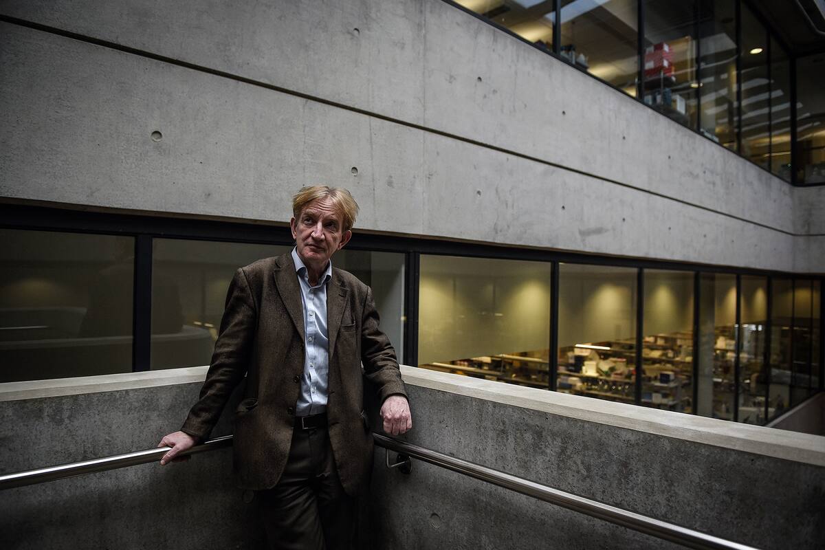 El profesor Adrian Hill, director del Instituto Jenner, en Oxford el viernes 24 de abril de 2020. Su equipo está trabajando para producir una vacuna contra el coronavirus
