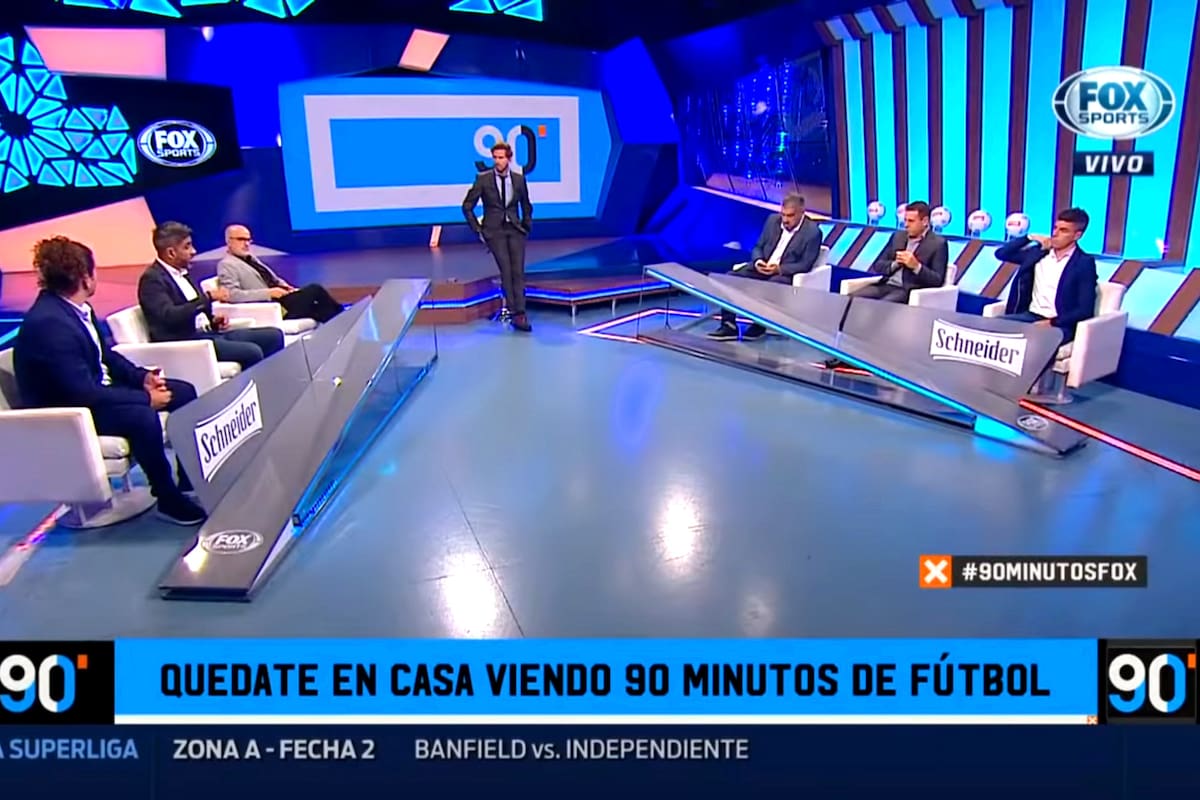 El programa de los mediodías de Fox Sports, 90 Minutos de Fútbol, sostiene el escenario que tanto rédito le dio en los últimos años.