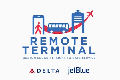 El programa de terminal remota en Boston únicamente está disponible para pasajeros que vuelen con Delta o JetBlue