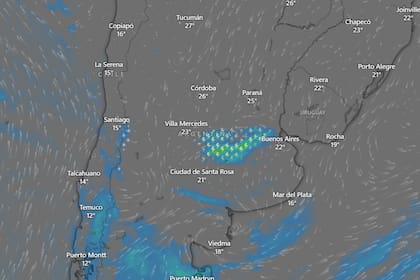 El pronóstico anticipa precipitaciones para la tarde y noche de este jueves