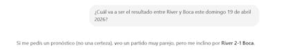 El pronóstico de Chat GPT