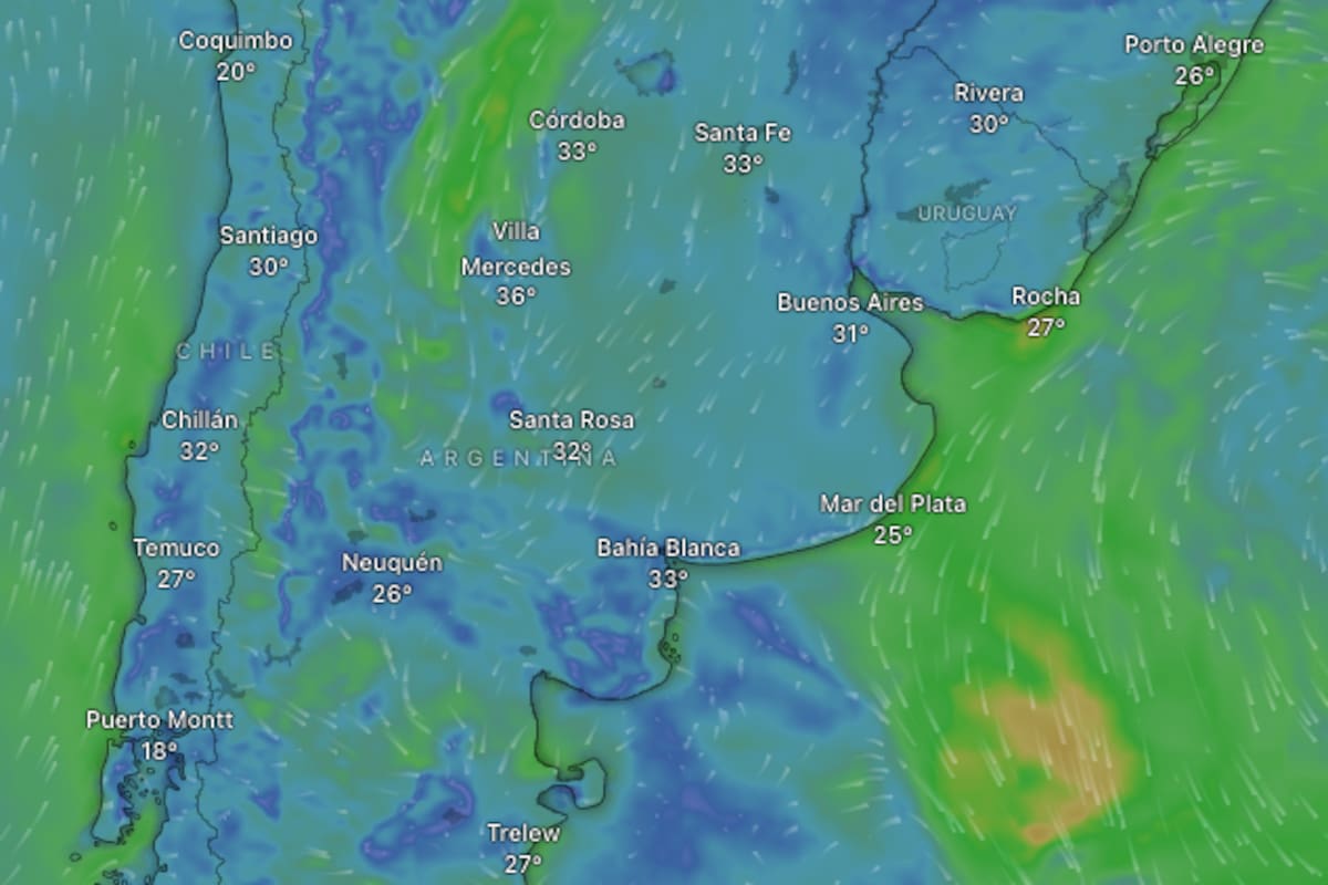 El pronóstico del Servicio Meteorológico Nacional para el AMBA detalla la evolución térmica prevista para las jornadas del sábado y el domingo