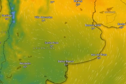 El pronóstico del SMN para la Ciudad muestra un marcado descenso en la temperatura.