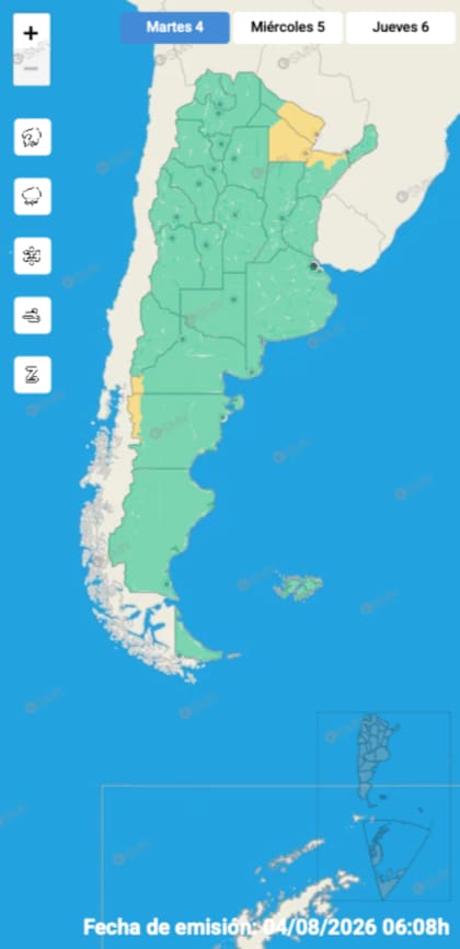 El pronóstico del SMN para los próximos días en la Ciudad